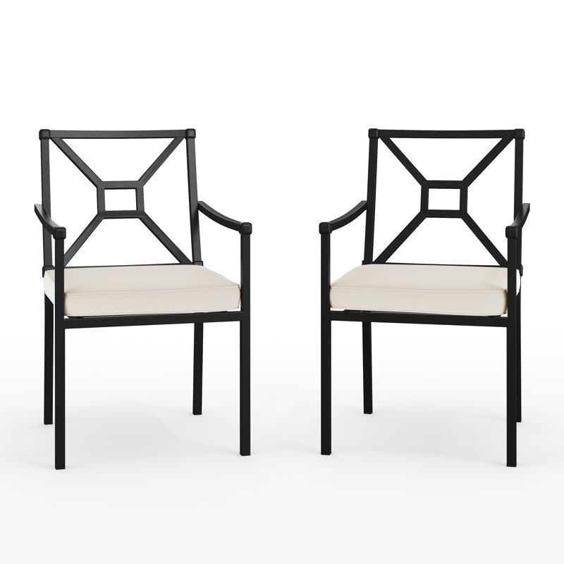 Fauteuils de patio empilables avec coussins Martha Pond