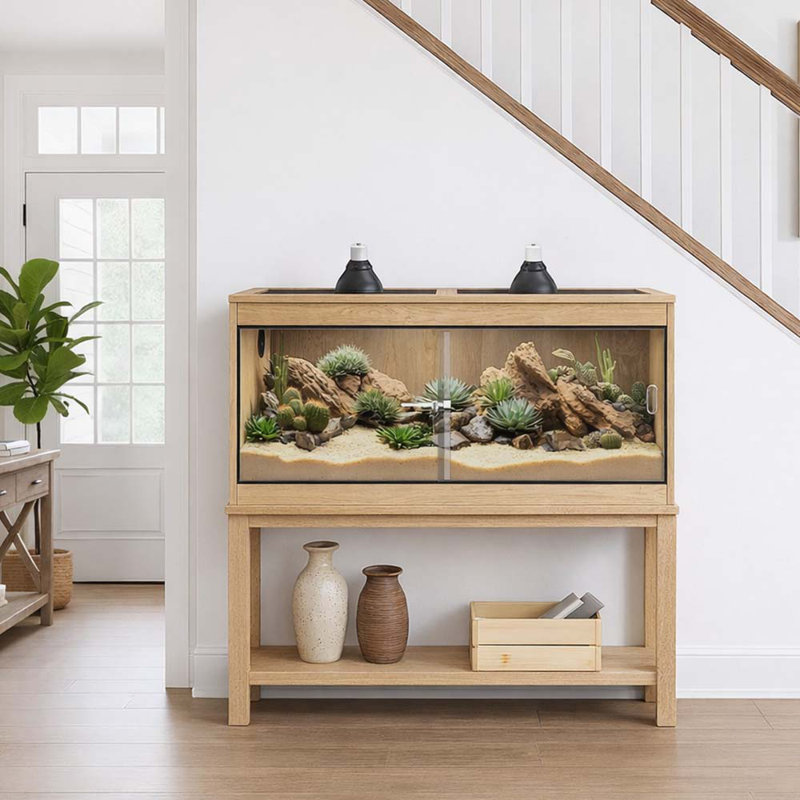 Réservoir de reptile 110 gallons, H 23 po x l 47 po x P 23,5 po, Naturel / naturel