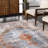 Afreena Oriental Blue/Orange Area Rug-1885603127