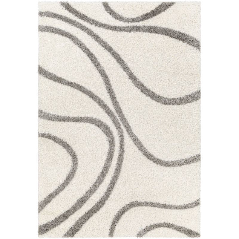 Autherine Abstract Indoor Rug, Rectangle 5'3" x 7'