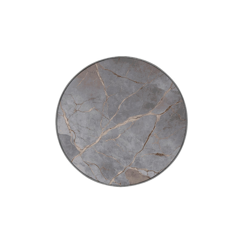 Tapis rose lavable à la machine, Rond 6 pi