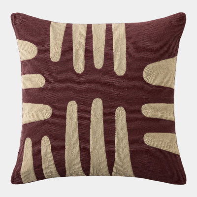 Carthago Beaded Square Pillow Cover & Insert