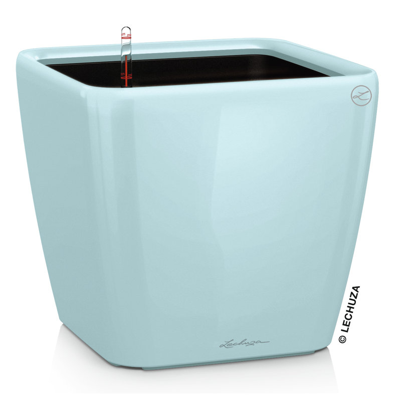 Quadro Premium Pot Planter, 20cm H x 21cm W x 21cm D, White