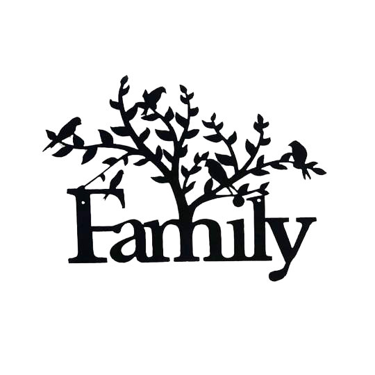 Family Tree Wall Décor, 25" H x 30" W x 0.06" D