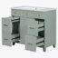 Ensemble de meuble-lavabo vert 36 "avec lavabo