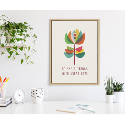Great Love by Rachel Lee 3 Birdies Studio Framed Canvas Wall Art Print
