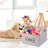 Foldable Dog Toys Box - Storage Basket With Handle, Organizer Bin For Pet Toys, Blanket, , Closet - Beige