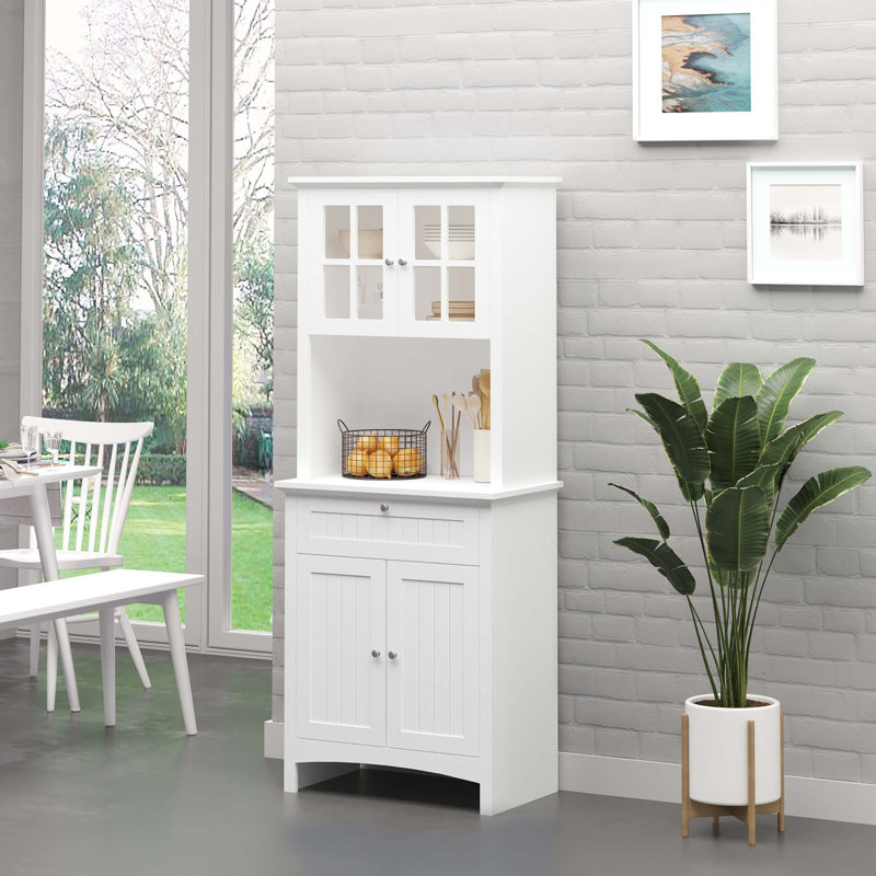 Garde-manger avec tablettes, portes et tiroirs