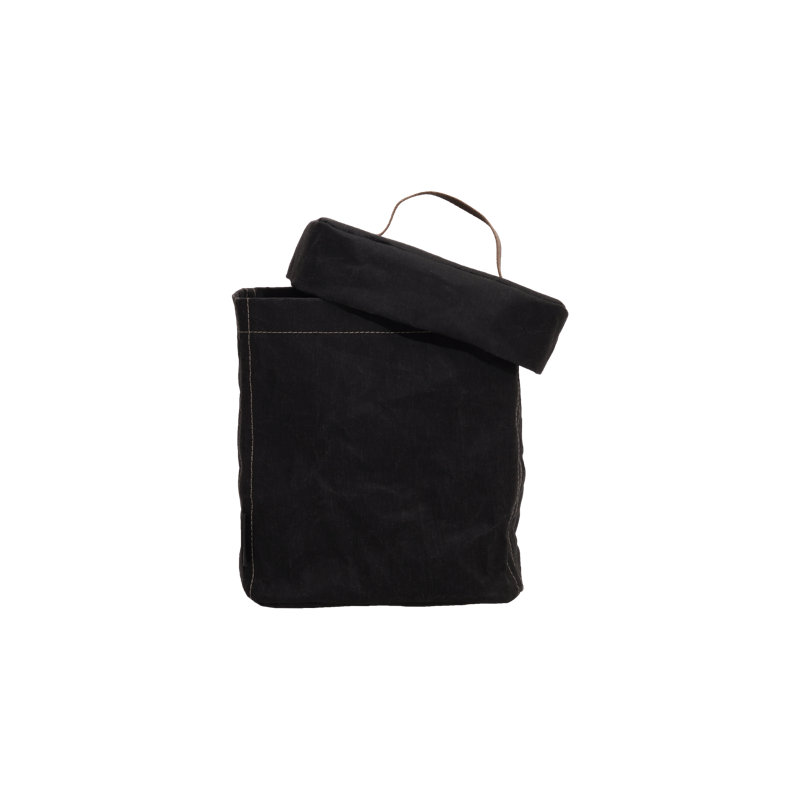 Laundry Sorter with Handles, Small (19 cm  x 21 cm  x 23  cm), Black