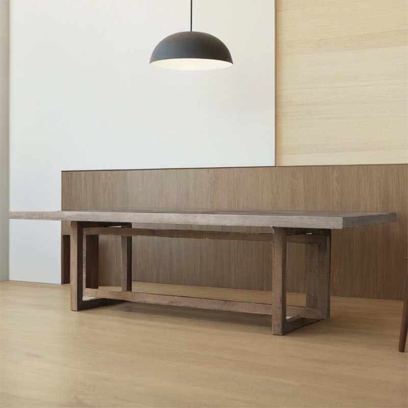 Table de salle à manger en bois massif Tazman, H 29,5 po x L 70,8 po x l 31,4 po