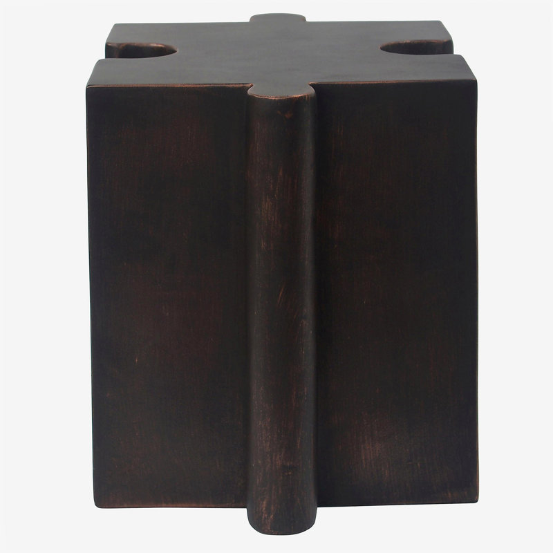 Table d'appoint casse-tête, table modulaire à bord concave MGO, Cuivre