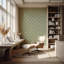 Deco Lily - Papier peint vert