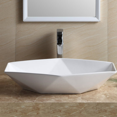 Lavabo de salle de bain pour bateau spécialité en porcelaine vitreuse Modern