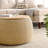 Round Storage Ottoman/End Table - Natural