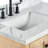 Cambridge 37'' Single Bathroom Vanity with Carrara Marble Top-107299055-132471784