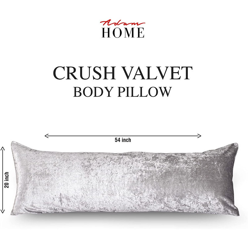 Polyester Medium Support Pillow, Grey, Small Double (50 x 121 cm)