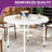 122 cm Round Folding Garden Table with Carry Handle,Portable Camping Table with Metal Frame-1994777022