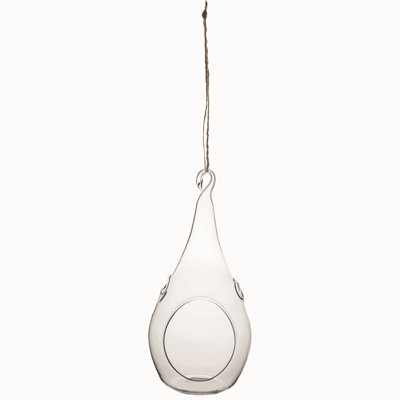 Terrarium suspendu en forme de larme