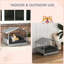 Niche pour chien Canopy - pour petits et moyens chiens, gris et confortable