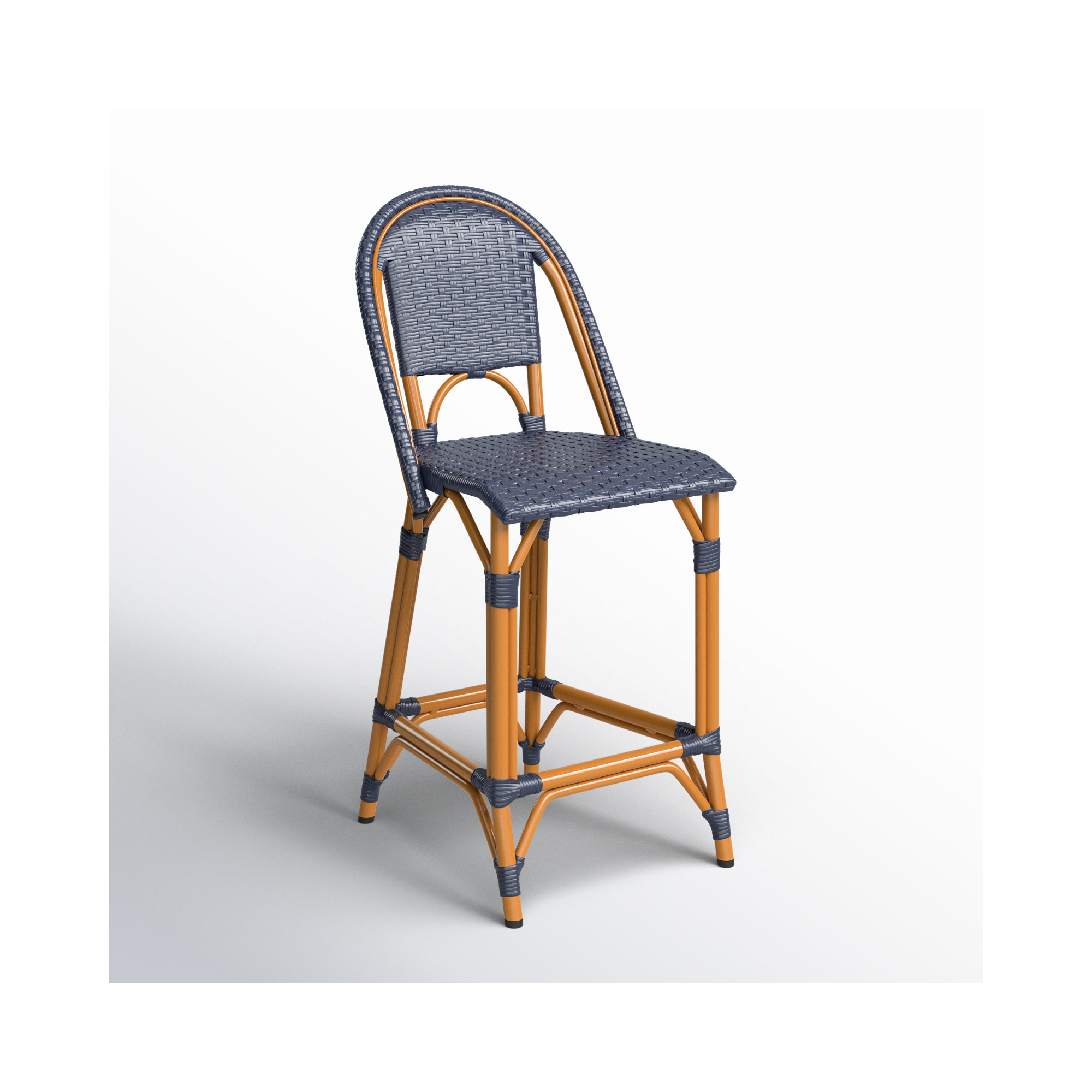 Kesa California 25" Patio Counter Stool, Navy