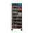 Modern Shoe Cabinet, White & Black, 19.7 x 50.0 x 15.0 inches | 100% Melamine Coated Particle Board, Thickness: 0.7 inches | Plastic Legs, Wall-Mountable, Numerous Shelves, Stylish Storage Solution for Entryway & Hallway