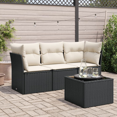 Ensemble de canapé de jardin Vidaxl - noir