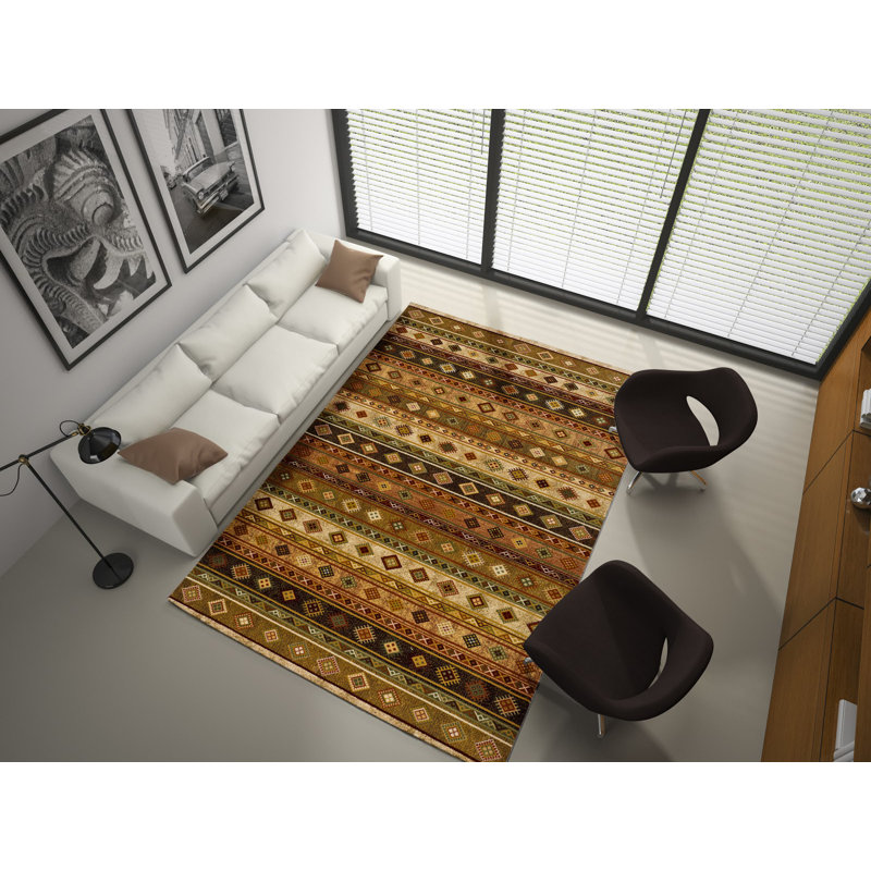 Commack Geometric Area Rug, Rectangle 133 x 190cm