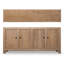 Capri 86.6'' W Solid Wood Sideboard