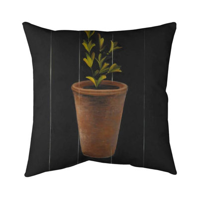 Plant of marjolaine - 16"x16" Outdoors Throw pillow - Spun poly - Print on demand