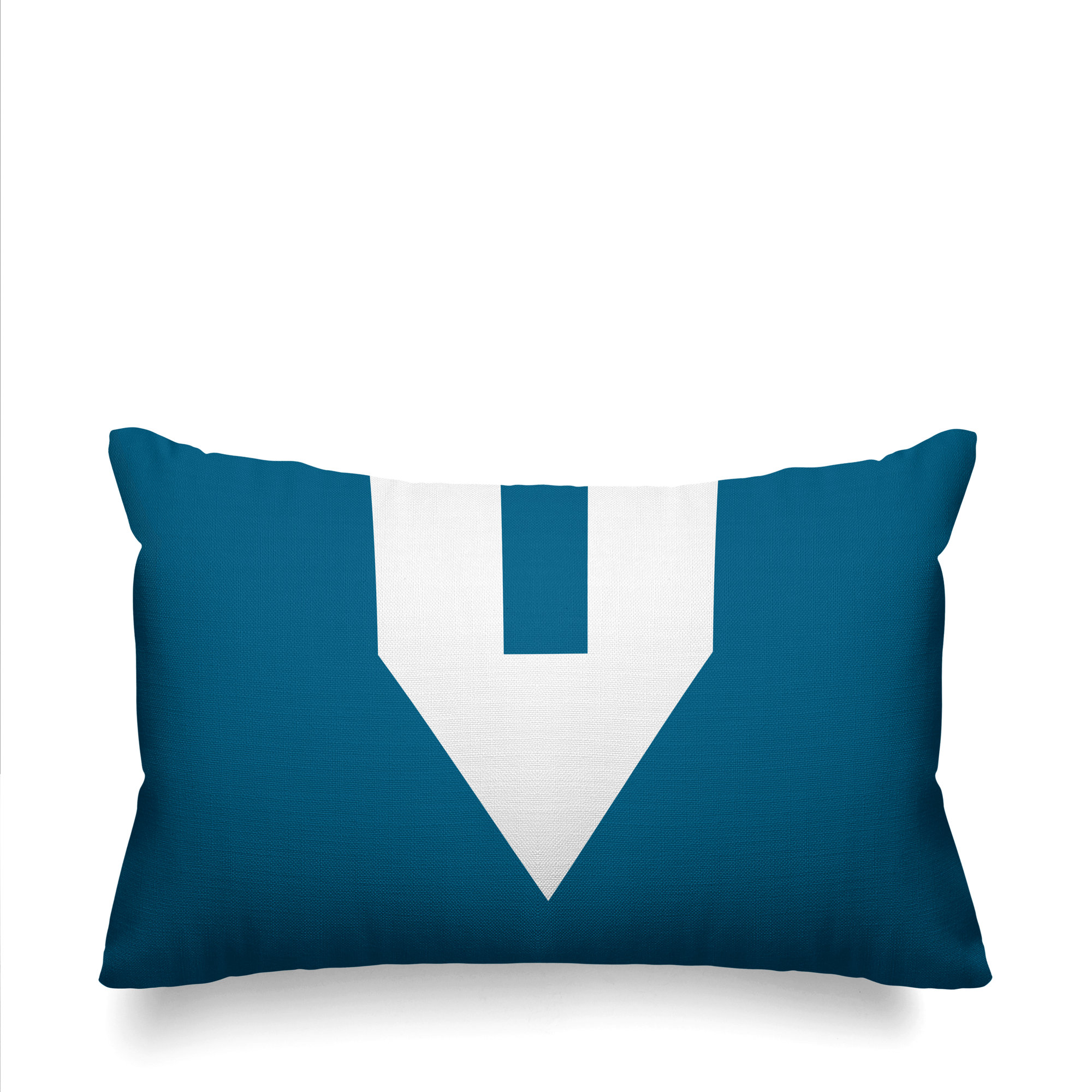 Luella Geometric Indoor/Outdoor Lumbar Throw Pillow, Turquoise