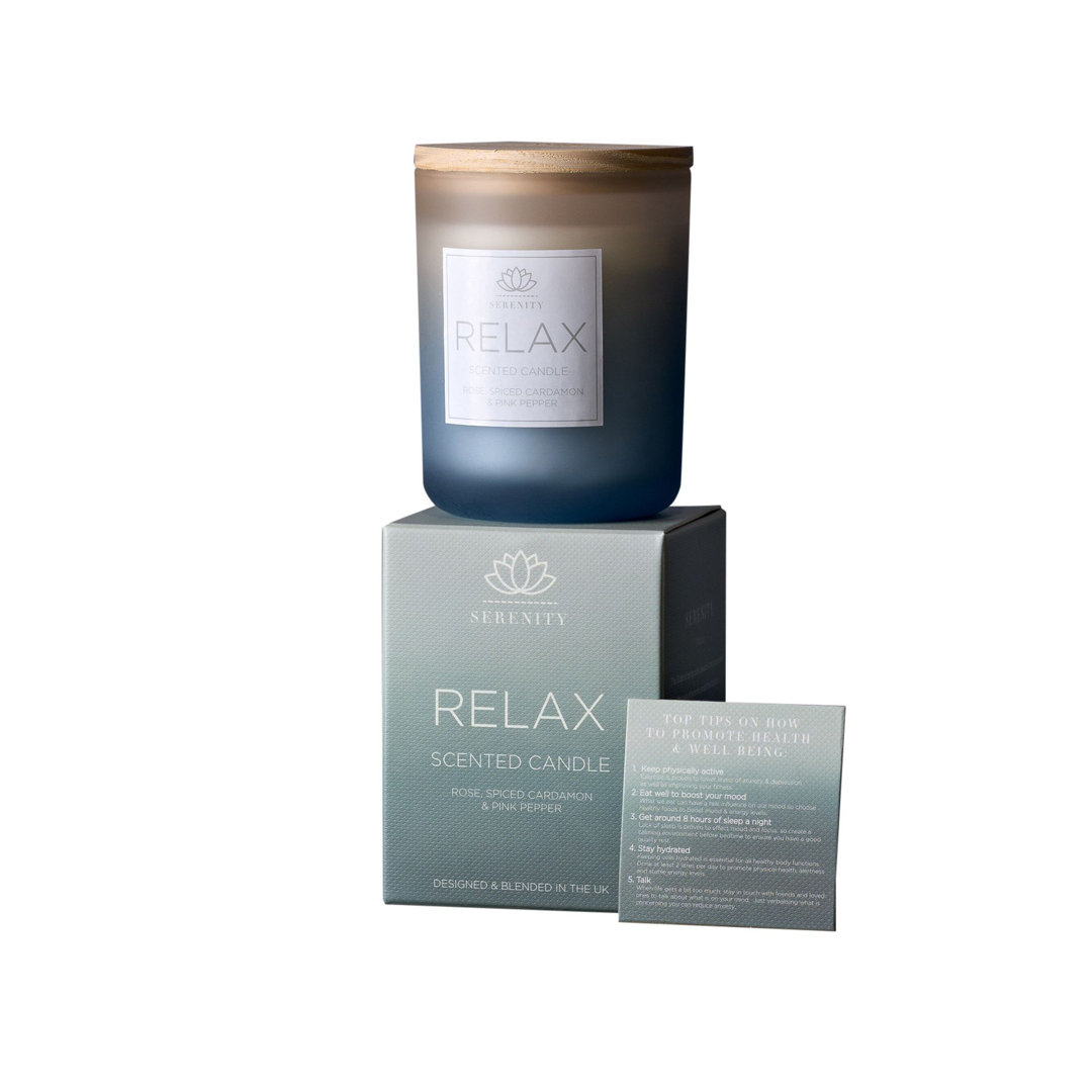 Scented Jar Candle with Glass Holder