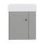 Meuble-lavabo flottant moderne de 21,6 po avec armoire de rangement murale en céramique-1907862956