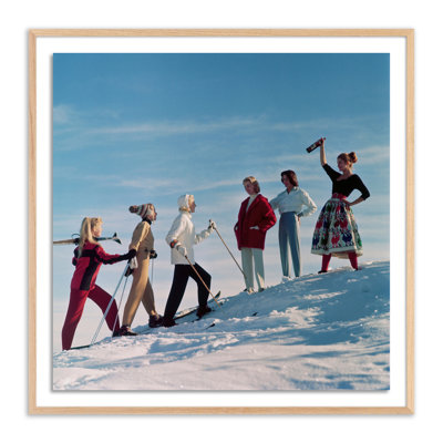 Skiing Party Print by Getty Images
