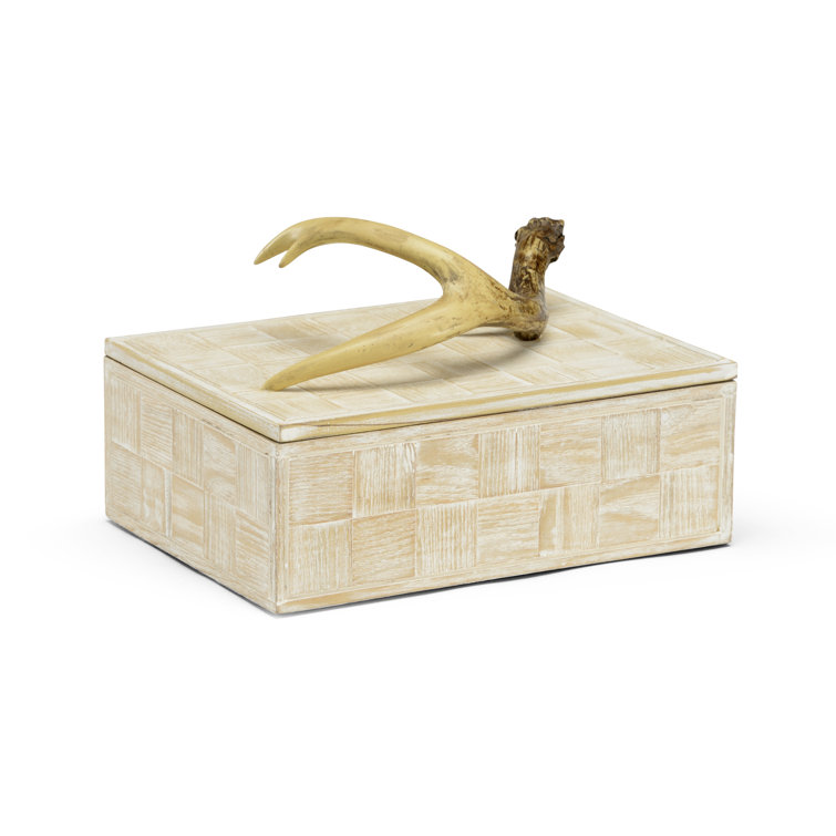 Antler Wood Decorative Box
