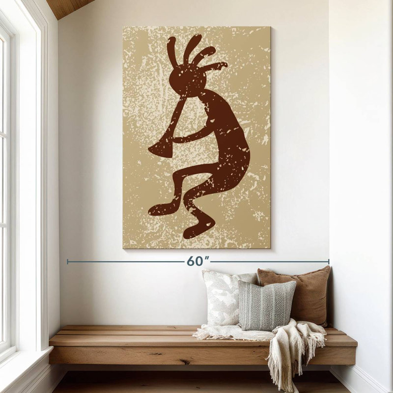 Lelar Native American Deity Grunge, 51" H x 34" W