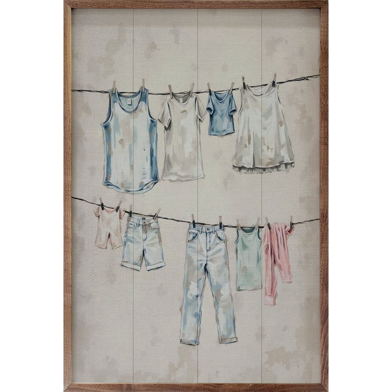 Clothes Line, 16" H x 10" W