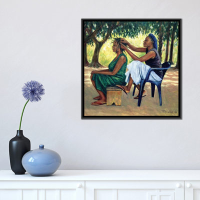 « the hairdresser », art textuel sur toile