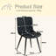 44cm H Cotton Upholstered Metal Side Chair-4628362