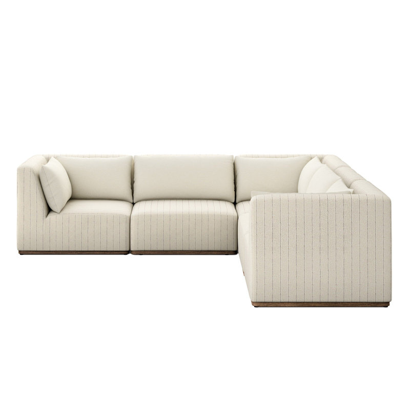 Canapé modulaire d'extérieur 5 pièces Korhonen