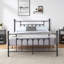 Kempst Queen Size Metal Platform Bed Frame with Headboard and Footboard, Mattress Foundation with Steel Slat Support, Under Bed Storage, No Box Spring Needed, Noise Free-1439648195-1441705754