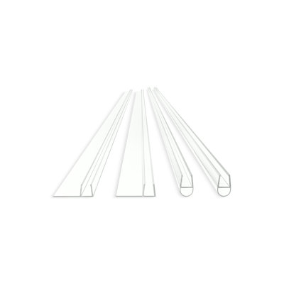 Ensemble de joint de porte de baignoire ou de douche coulissante pour verre épais de 1/4 po