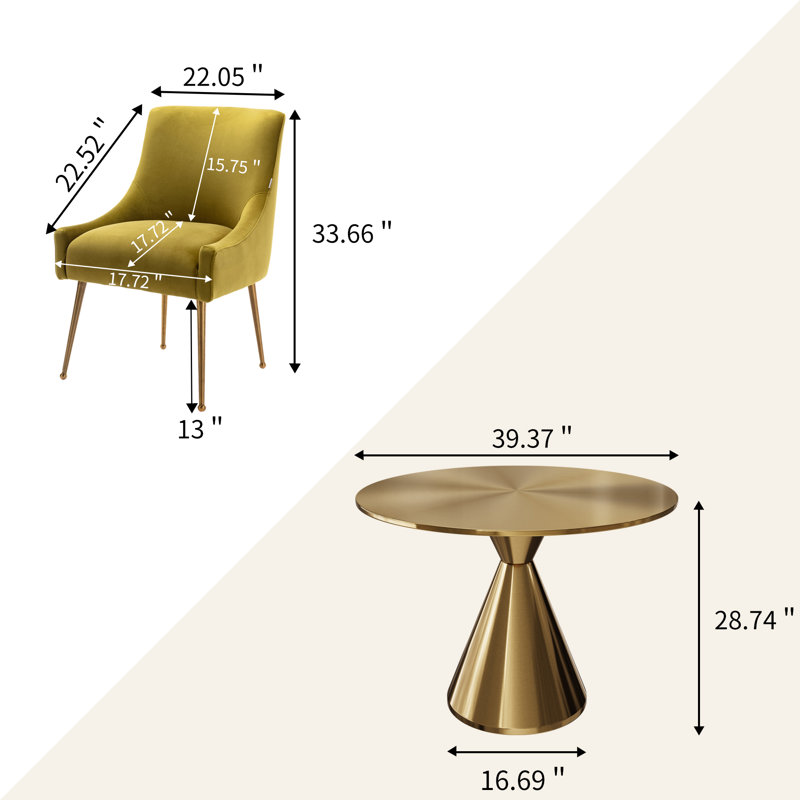 Ensemble repas rond 39,37 po Magallanes, Vert