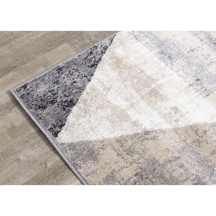 Asumi Wimbled Gray/Beige Area Rug Wade Logan Rug Size: Rectangle 9' x 12