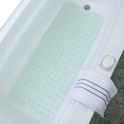 Extra Long Non-Slip Bathtub Mat with Suction Cups