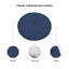 Coussin décoratif intérieur / extérieur Sunbrella, housse de coussin ronde de 18 pouces avec insert-116430565-116430567