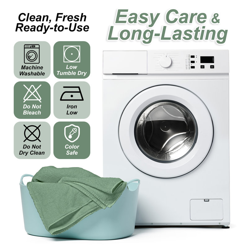 20-Piece Luxury Cotton Towel Set | Soft, Cosy Family Bale Set with 2 Bath, 2 Hand, 16 Face Towels for Ultimate Comfort, Green
