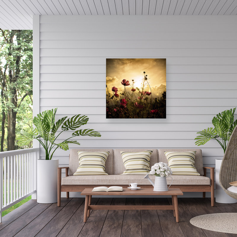 Toile d'extérieur Mur regardant 0 Christian Marcel, H 24 po x l 24 po x P 1,5 po