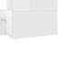 Lit plateforme double en bois avec 6 tiroirs, tablettes, bureau et garde-robe, blanc-121043315