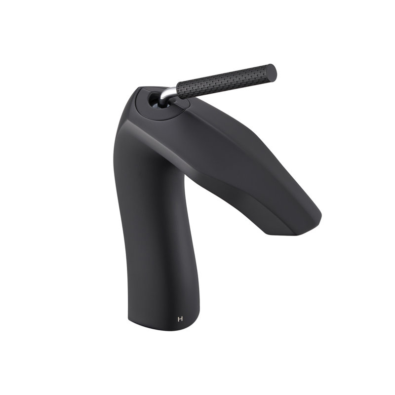 Brushed Gold Single Handle Lavatory Basin Sink Faucet, Matte Black