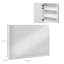 Ayser 900mm W x 700mm H Recessed Mirror Cabinet with LED Lighting